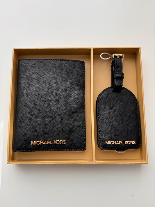 Michael Kors Passport Case and Luggage Tag 2er Set