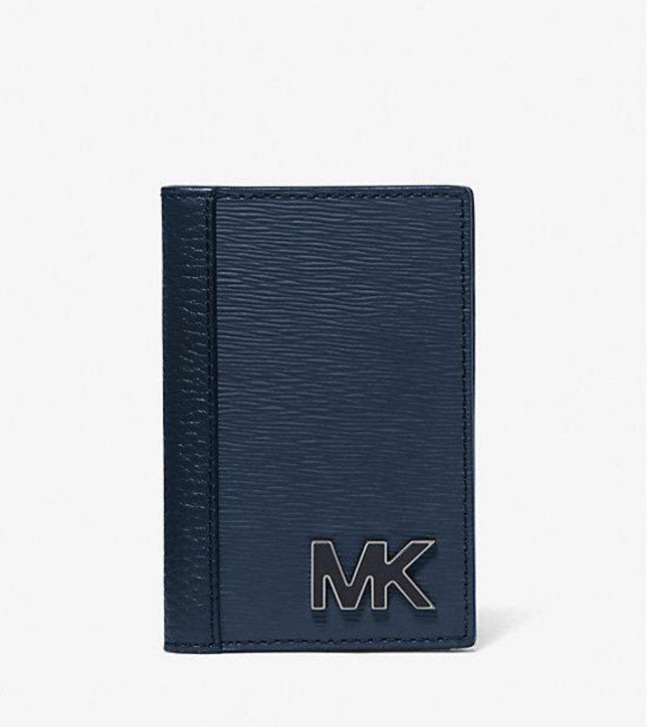 Michael Kors Hudson Kartenetui Navy Leder