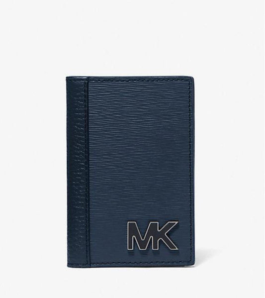 Michael Kors Hudson Kartenetui Navy Leder