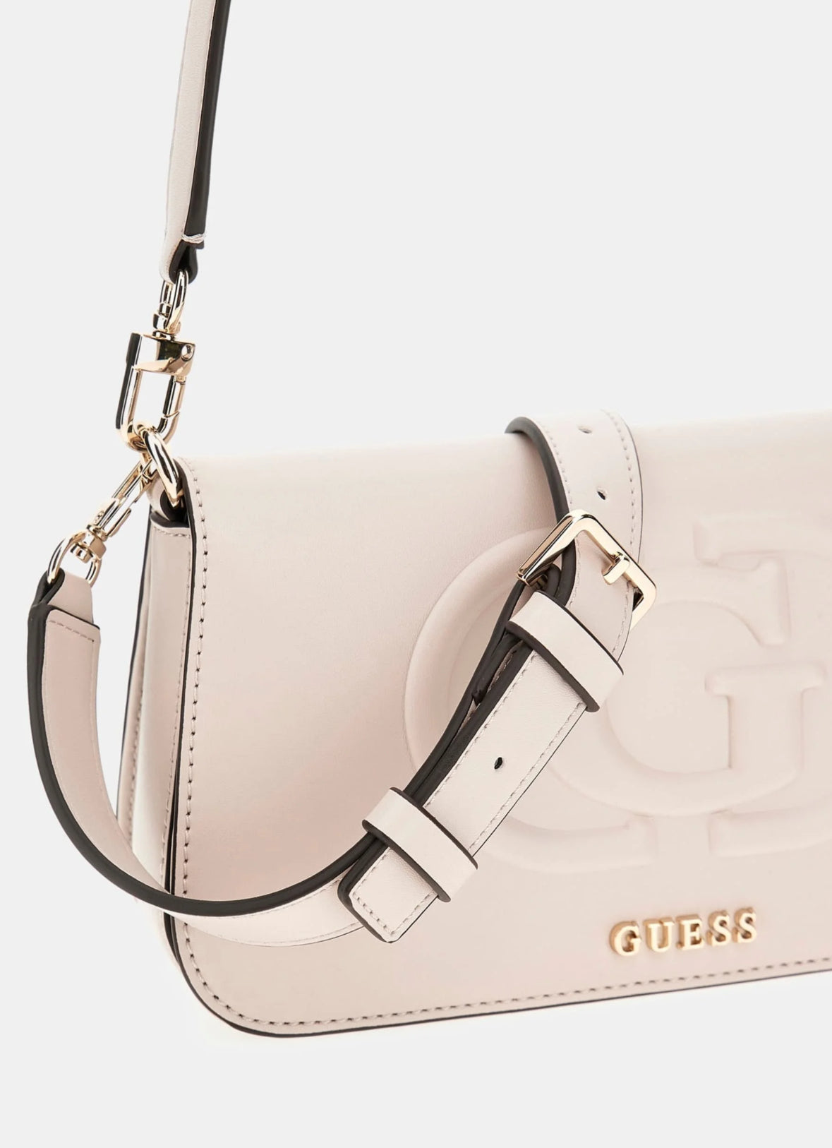 Guess Schultertasche Eco Mietta Weiß