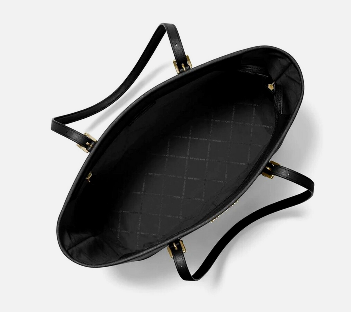 Michael Kors Jet Set Travel Tote Bag Schwarz Gold