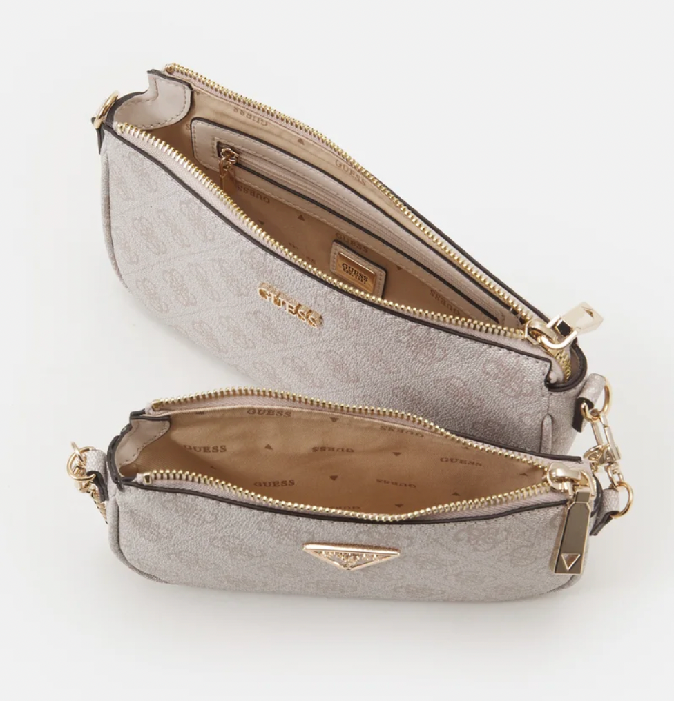 Guess NOELLE POUCH CROSSBODY SET dove