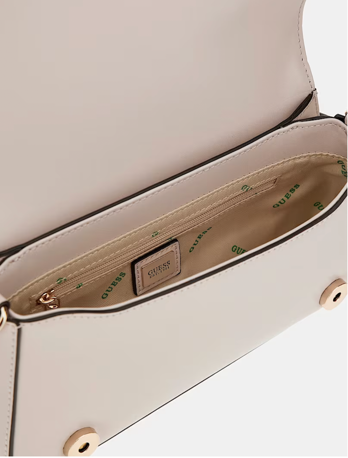 Guess Schultertasche Eco Mietta Weiß