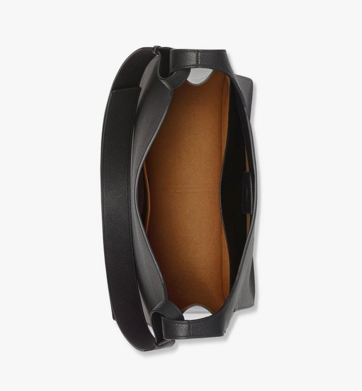 MCM Himmel Hobo in Embossed Logo Leather Large