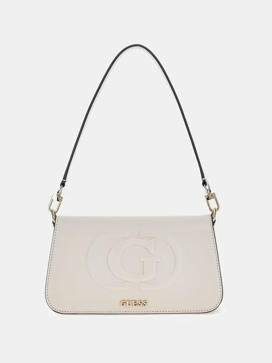 Guess Schultertasche Eco Mietta Weiß