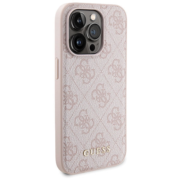 Guess Set iPhone15 Pro Hülle + Powerbank 5000mAh MagSafe pink 4G