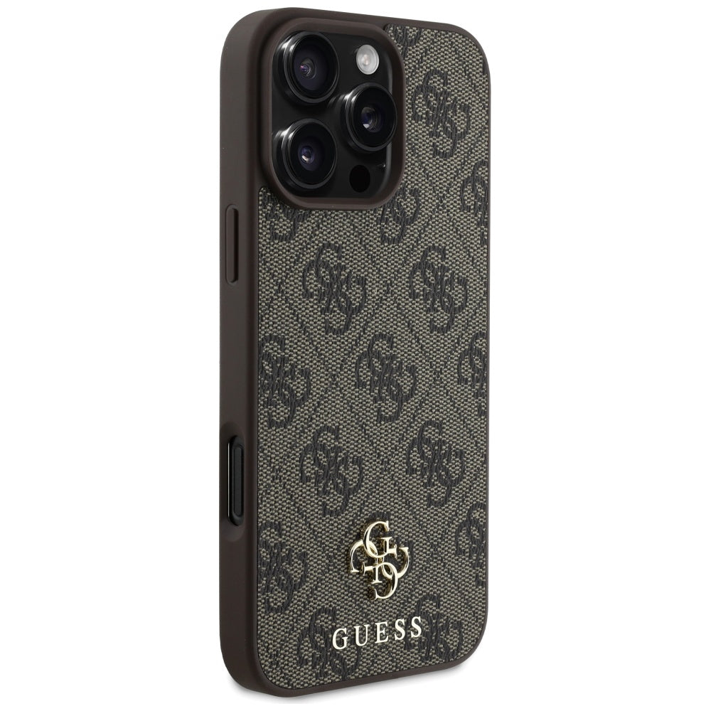 Guess PU 4G Small 4G and Classic iPhone 16 Pro MagSafe brown