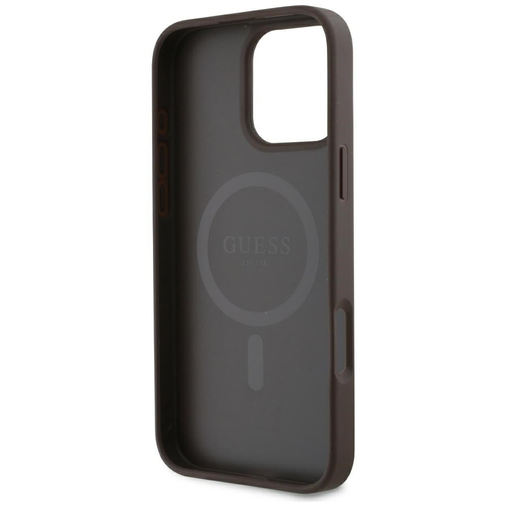 Guess PU 4G Small 4G and Classic iPhone 16 Pro MagSafe brown